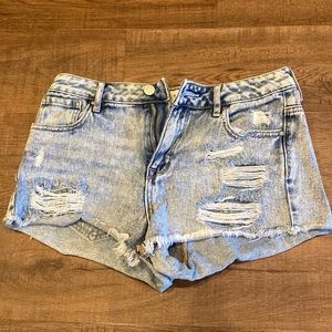 PacSun light wash shorts